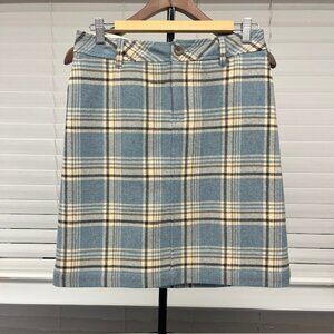 Eddie Bauer Plaid Wool Skirt - Women's Size 2